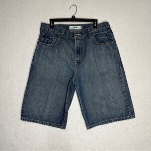 LEVI's Mens Denim Shorts Loose Fit 569 Medium Wash Size 34